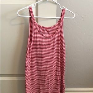 Red and white stripped tank from gap